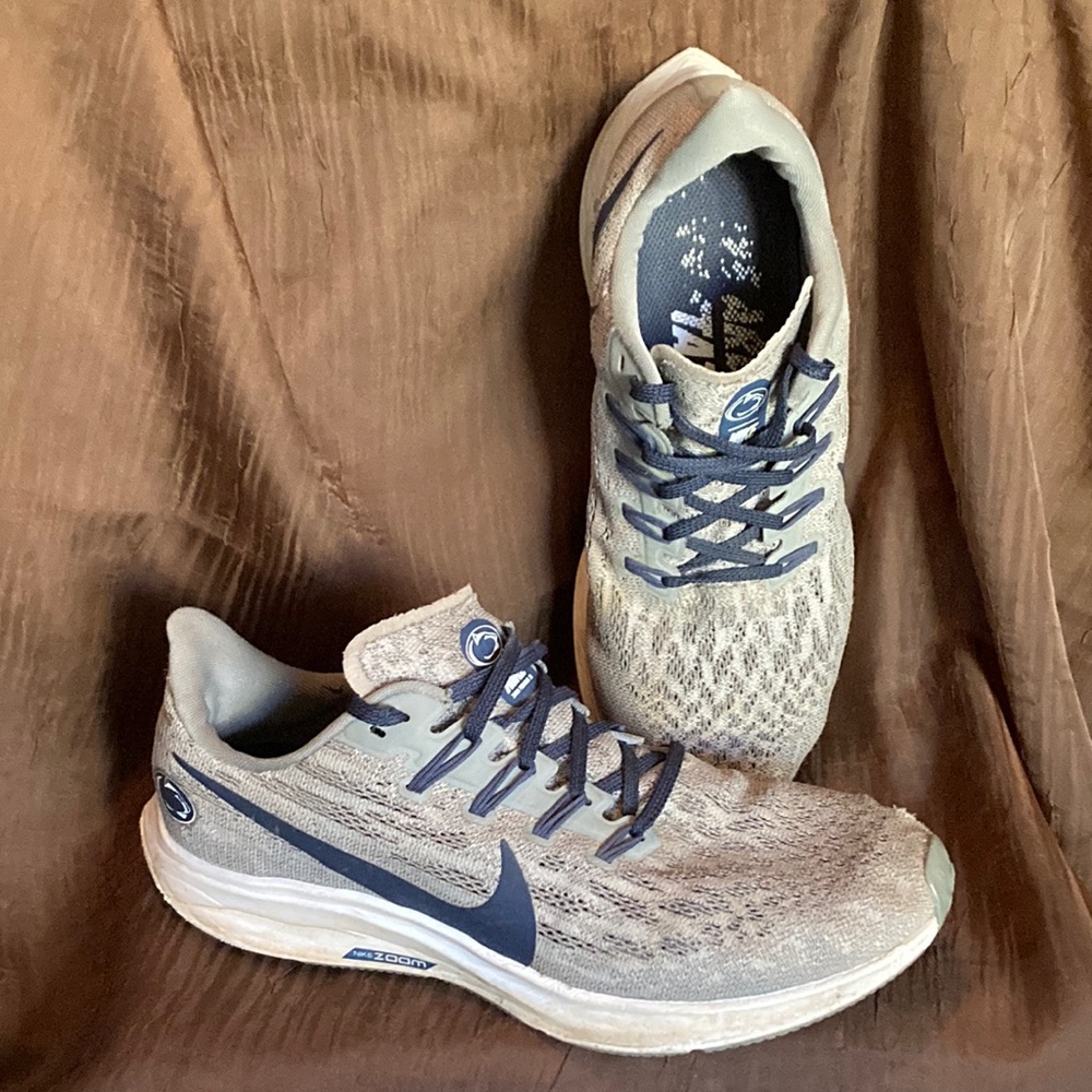 Nike Penn State PSU ZOOM Pegasus 36 Running Shoes Sneakers Nittany Lions 8.5 Men